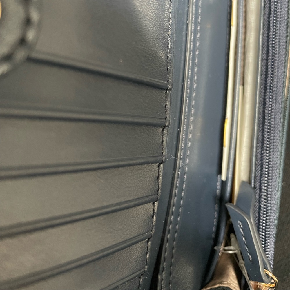 Michael Kors Dark Blue Crossbody Bag with Logo Strap - Picture 5 of 7